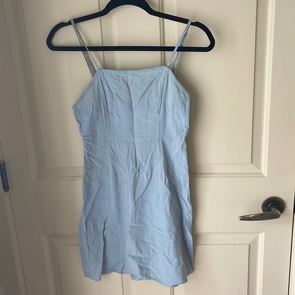 X-small, baby blue dress